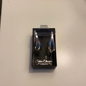 Sterling silver dangling earrings